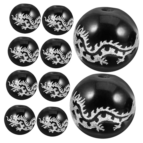 UTHCLO 39 Stück Teiliges Agate Perlen mit Silber Drachenmotiv Kleine Bastelperlen mit Langlebige Schmuckperlen für DIY Halsketten und Armbänder Vielseitig und Modisch UTHCLO 39 Stück Teiliges Agate Perlen mit Silber Drachenmotiv Kleine Bastelperlen mit Langlebige Schmuckperlen für DIY Halsketten und Armbänder Vielseitig und Modisch von UTHCLO