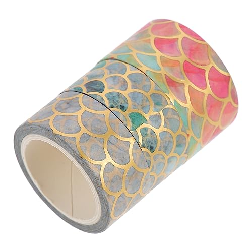 UTHCLO 3Rollen Washi Tape DIY Klebebänder für Scrapbooking und Tagebuchgestaltung Handgemacht Elegant Bedruckt für Kreative Projekte und von UTHCLO