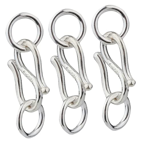 UTHCLO 3Stücke Armbandverschlüsse S Hakenverschluss für DIY Schmuckherstellung Einfach zu Installieren Schickes Design Passend für Verschiedene Anhänger Silberne UTHCLO 3Stücke Armbandverschlüsse S Hakenverschluss für DIY Schmuckherstellung Einfach zu Installieren Schickes Design Passend für Verschiedene Anhänger Silberne von UTHCLO