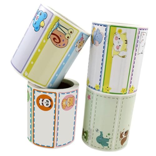 UTHCLO 4 Rollen Namensaufkleber Wasserfeste Handbeschriftbare Klebeetiketten für Kindergarten Schule Vielseitige Aufkleber für Lunchbox Flaschen und Aufbewahrungsboxen UTHCLO 4 Rollen Namensaufkleber Wasserfeste Handbeschriftbare Klebeetiketten für Kindergarten Schule Vielseitige Aufkleber für Lunchbox Flaschen und Aufbewahrungsboxen von UTHCLO