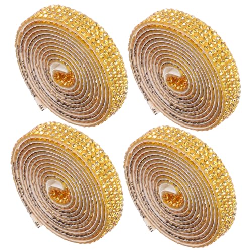 UTHCLO 4 Rollen Strassband selbstklebend Strassstreifen selbstklebend Strassbandbesatz Hochzeit Strassband Strassnähte Strass-Klebestreifen Strasskleberaufkleber Strasssteine Golden UTHCLO 4 Rollen Strassband selbstklebend Strassstreifen selbstklebend Strassbandbesatz Hochzeit Strassband Strassnähte Strass-Klebestreifen Strasskleberaufkleber Strasssteine Golden von UTHCLO