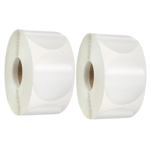 UTHCLO 4 Rollen Transparente Runde Siegel aufkleber mit Stark Haftendem Permanentem Klebstoff Klare Etiketten für Umschläge Geschenkverpackungen und Versandlabel Einfach Anzubringen von UTHCLO