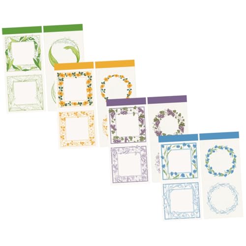 UTHCLO 4 Sätze Vintage Scrapbook Papier Dekoratives Motivpapier für DIY Memo Scrapbooking Journal Basteln Handgemachte Grußkarten Verpackung Geschenkboxen von UTHCLO