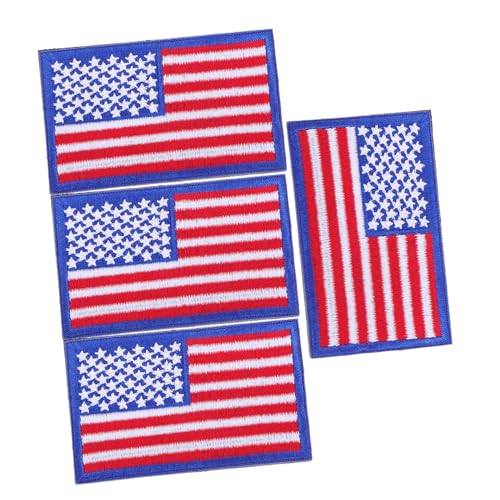 UTHCLO 4 Stück Amerikanische Flagge Klettpatches Stickerei Aufnäher Flagge Abzeichen mit Befestigung Bestickt Vielseitig für Rucksack Kleidung Hüte Einfach Anzubringen und UTHCLO 4 Stück Amerikanische Flagge Klettpatches Stickerei Aufnäher Flagge Abzeichen mit Befestigung Bestickt Vielseitig für Rucksack Kleidung Hüte Einfach Anzubringen und von UTHCLO