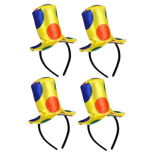 UTHCLO 4 Stück Clown Stirnband Leicht und Langlebig für Halloween Karneval Geburtstag Bequeme Clown Kopfbedeckung für Erwachsene als Lustiges Party Zubehör UTHCLO 4 Stück Clown Stirnband Leicht und Langlebig für Halloween Karneval Geburtstag Bequeme Clown Kopfbedeckung für Erwachsene als Lustiges Party Zubehör von UTHCLO