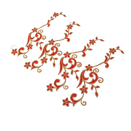 UTHCLO 4 Stück Genähte Applikation Flicken Für Kleidung Stickereiflecken Kleiderflicken Erwachsene Kleidungsflicken Blumen Aufnäher Floral Aufnähen Jeans-patches Aufnäher Nähen Stoff Rot UTHCLO 4 Stück Genähte Applikation Flicken Für Kleidung Stickereiflecken Kleiderflicken Erwachsene Kleidungsflicken Blumen Aufnäher Floral Aufnähen Jeans-patches Aufnäher Nähen Stoff Rot von UTHCLO