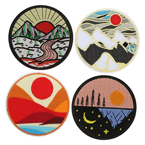 UTHCLO 4 Stück Gestickte Stoffaufnäher Rund zum Aufnähen und Aufbügeln Dekorative Patches für Kleidung Taschen Schuhe und Hüte DIY Reparatur Applikationen UTHCLO 4 Stück Gestickte Stoffaufnäher Rund zum Aufnähen und Aufbügeln Dekorative Patches für Kleidung Taschen Schuhe und Hüte DIY Reparatur Applikationen von UTHCLO