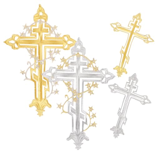 UTHCLO 4 Stück Kreuz Aufnäher Zum Aufnähen Fransen Fallperlen Aufnäher Bestickte Aufnäher Hut Aufnäher Bestickte Applikation Aufnäher Zum Aufnähen Mantel Aufnäher Kleidungs UTHCLO 4 Stück Kreuz Aufnäher Zum Aufnähen Fransen Fallperlen Aufnäher Bestickte Aufnäher Hut Aufnäher Bestickte Applikation Aufnäher Zum Aufnähen Mantel Aufnäher Kleidungs von UTHCLO