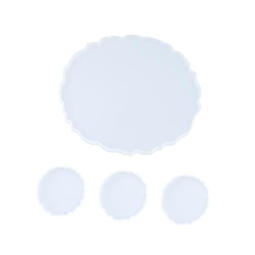 UTHCLO 4 Stück Kristall-epoxy-form Tropfen Untersetzer Herstellung Schalenmattenform Lagerplattenform Silikonform Gießform Für Ornamente Silikonhandwerksform Weiß Kieselgel UTHCLO 4 Stück Kristall-epoxy-form Tropfen Untersetzer Herstellung Schalenmattenform Lagerplattenform Silikonform Gießform Für Ornamente Silikonhandwerksform Weiß Kieselgel von UTHCLO