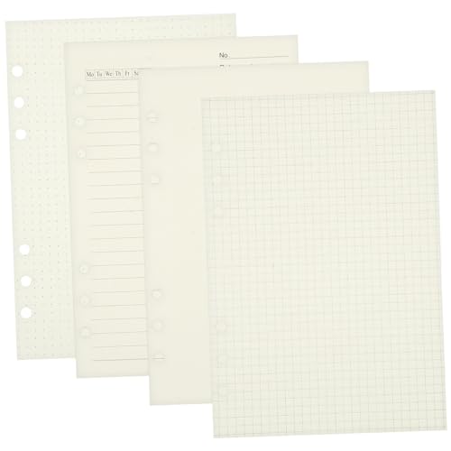 UTHCLO 4 Stück Nachfüllpapier Liniert Lose Papier für Ringbuch Notizbuch Planer Einlagen Dickes Tintenfestes Papier für Studium Büro Alltag UTHCLO 4 Stück Nachfüllpapier Liniert Lose Papier für Ringbuch Notizbuch Planer Einlagen Dickes Tintenfestes Papier für Studium Büro Alltag von UTHCLO
