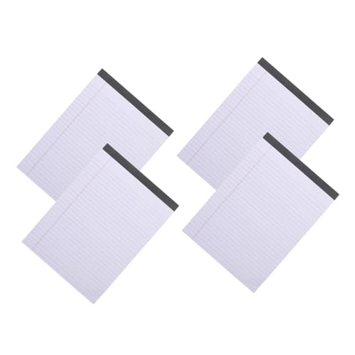 UTHCLO 4 Stück Notizblock Liniert Perforiert Abreißbar Schreibblock für Büro Schule Studium Praktisches Pocket Notepad zum Planen Organisieren und Notieren von UTHCLO