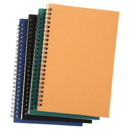 UTHCLO 4 Stück Notizbuch mit Coilbindung Kraftpapierfarbene Planungs Schreibhefte pro Heft Vielseitiges Tagesplaner notizbuch für Büro und Schule UTHCLO 4 Stück Notizbuch mit Coilbindung Kraftpapierfarbene Planungs Schreibhefte pro Heft Vielseitiges Tagesplaner notizbuch für Büro und Schule von UTHCLO