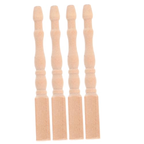 UTHCLO 4 Stück Puppenhaus Tischbeine Robuste DIY Tischbeine für Puppenhausmöbel Naturbelassen Vielseitig für Miniaturmöbel und Dekoration UTHCLO 4 Stück Puppenhaus Tischbeine Robuste DIY Tischbeine für Puppenhausmöbel Naturbelassen Vielseitig für Miniaturmöbel und Dekoration von UTHCLO