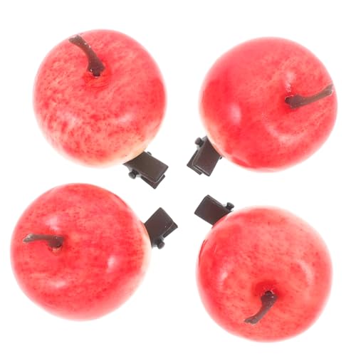 UTHCLO 4 Stück Realistische Apfel Haarspangen Bunte Haarklammern Haarschmuck für Frauen Party Alltagslook Vielseitig Einsetzbar Langlebig und Modisch UTHCLO 4 Stück Realistische Apfel Haarspangen Bunte Haarklammern Haarschmuck für Frauen Party Alltagslook Vielseitig Einsetzbar Langlebig und Modisch von UTHCLO