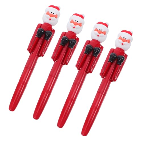 UTHCLO 4 Stück Santa Claus Boxhandschuh Kugelschreiber Lustige Weihnachtskugelschreiber mit Zuverlässigem Tintenfluss und Angenehmem Schreibkomfort als Partygeschenk und Bürozubehör UTHCLO 4 Stück Santa Claus Boxhandschuh Kugelschreiber Lustige Weihnachtskugelschreiber mit Zuverlässigem Tintenfluss und Angenehmem Schreibkomfort als Partygeschenk und Bürozubehör von UTHCLO