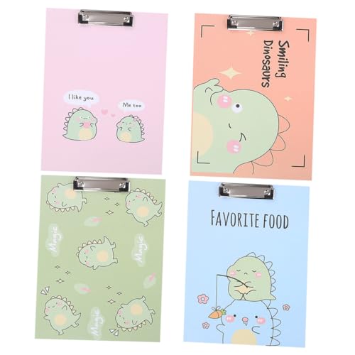 UTHCLO 4 Stück Teiliges Klemmbrett Cartoon Design Stabile Schreibunterlage mit Robustem Clip Leichte Dokumentenmappe für Schule Büro Schüler Lehrer in Blau Grün Orange UTHCLO 4 Stück Teiliges Klemmbrett Cartoon Design Stabile Schreibunterlage mit Robustem Clip Leichte Dokumentenmappe für Schule Büro Schüler Lehrer in Blau Grün Orange von UTHCLO