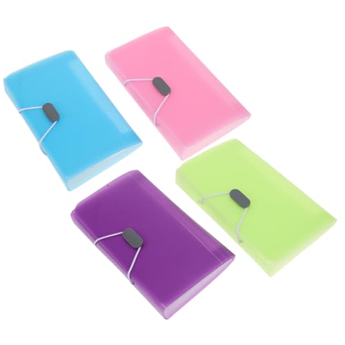 UTHCLO 4 Stück Teiliges Mini Fächermappen Bunte Kleine Fächermappe für Belege und Dokumente Leichter Tragbarer Aktenordner mit Fächern zur Praktischen Büro und Aufbewahrungstasche UTHCLO 4 Stück Teiliges Mini Fächermappen Bunte Kleine Fächermappe für Belege und Dokumente Leichter Tragbarer Aktenordner mit Fächern zur Praktischen Büro und Aufbewahrungstasche von UTHCLO