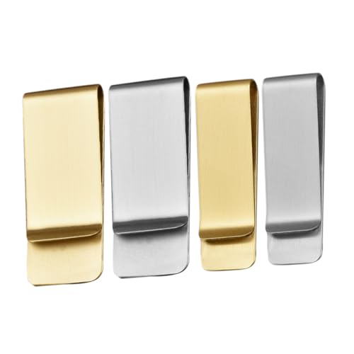 UTHCLO 4 Stück Teiliges Stiftclips für Notizbuch Praktische Büroklammern Geldscheine Halter Mini Stifthalter für Journal und Büroorganisation von UTHCLO