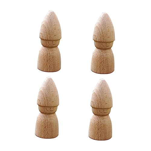 UTHCLO 4 Stück Teiliges Unbehandelte Holzpuppen zum Bemalen Originelles DIY Bastelspielzeug für Fördert Fantasie und Feinmotorik Geeignet für Junge Mädchen und Kleinkinder UTHCLO 4 Stück Teiliges Unbehandelte Holzpuppen zum Bemalen Originelles DIY Bastelspielzeug für Fördert Fantasie und Feinmotorik Geeignet für Junge Mädchen und Kleinkinder von UTHCLO