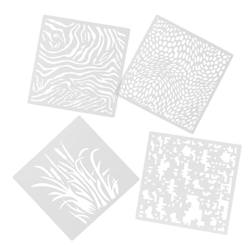 UTHCLO 4 Stück Teiliges Wiederverwendbare Wandmalerei Schablonen aus Vielseitige Malerschablonen für DIY Dekoration Scrapbooking Holzschilder Einfache Anwendung für Kreative UTHCLO 4 Stück Teiliges Wiederverwendbare Wandmalerei Schablonen aus Vielseitige Malerschablonen für DIY Dekoration Scrapbooking Holzschilder Einfache Anwendung für Kreative von UTHCLO