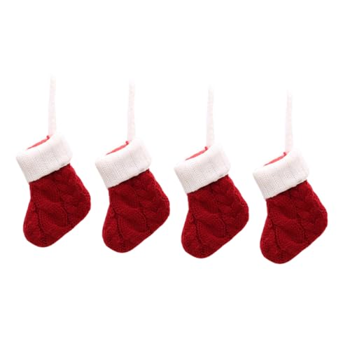 UTHCLO 4 Stück Weihnachtsstrumpf Besteckhalter aus Hochwertigem Strickstoff Wiederverwendbare Tischdekoration für Weihnachten Gabel und Löffeltaschen als Festliche Silberbesteck Socken UTHCLO 4 Stück Weihnachtsstrumpf Besteckhalter aus Hochwertigem Strickstoff Wiederverwendbare Tischdekoration für Weihnachten Gabel und Löffeltaschen als Festliche Silberbesteck Socken von UTHCLO