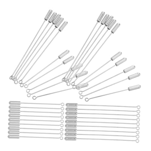 UTHCLO 40 Stück Robust und Vielseitig für Diy Schmuckherstellung Mit Stopperenden für Anzug Hut und Kostümdekoration Unisex Modeaccessoires UTHCLO 40 Stück Robust und Vielseitig für Diy Schmuckherstellung Mit Stopperenden für Anzug Hut und Kostümdekoration Unisex Modeaccessoires von UTHCLO