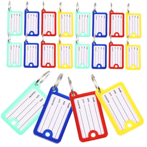 UTHCLO 40 Stück Teiliges Farbige Mehrzweck schlüssel etiketten mit Beschreibbaren Praktischen Anhängern zur Schlüssel Gepäckorganisation Vielseitig Einsetzbar für Schlüsselbunde und UTHCLO 40 Stück Teiliges Farbige Mehrzweck schlüssel etiketten mit Beschreibbaren Praktischen Anhängern zur Schlüssel Gepäckorganisation Vielseitig Einsetzbar für Schlüsselbunde und von UTHCLO
