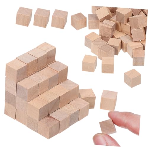 UTHCLO 400 Stück Naturbelassene Holzklötzchen Quadratisch Glatte Bastelwürfel aus Hochwertigem Lotusholz Vielseitig zum Bemalen Schnitzen und DIY Dekoration Kreative Bauklötze für UTHCLO 400 Stück Naturbelassene Holzklötzchen Quadratisch Glatte Bastelwürfel aus Hochwertigem Lotusholz Vielseitig zum Bemalen Schnitzen und DIY Dekoration Kreative Bauklötze für von UTHCLO