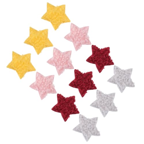 UTHCLO 40Stücke Stern Patches DIY Stoffsterne Reparieren Applikationen für Kleidung und Haarschmuck Zufällige Farben für DIY Projekte von UTHCLO