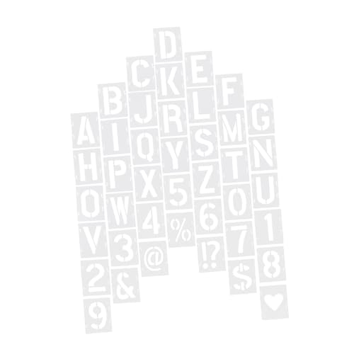 UTHCLO 42 Stück Teiliges Buchstaben schablonen Kunststoff Wiederverwendbar für Spraymalerei Holzschilder DIY Bastelprojekte und Wanddekorationen UTHCLO 42 Stück Teiliges Buchstaben schablonen Kunststoff Wiederverwendbar für Spraymalerei Holzschilder DIY Bastelprojekte und Wanddekorationen von UTHCLO