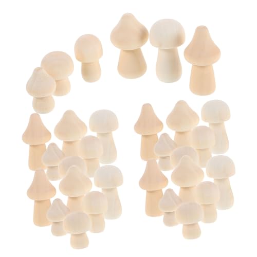 UTHCLO 42 Stück Unfertige Holzpilze zum Bemalen Teiliges Mini Pilz Naturbelassen für Diy Kunstprojekte Kinderbastelbedarf Kleine Holzpilzfiguren für Schreibtisch und Wohnaccessoires UTHCLO 42 Stück Unfertige Holzpilze zum Bemalen Teiliges Mini Pilz Naturbelassen für Diy Kunstprojekte Kinderbastelbedarf Kleine Holzpilzfiguren für Schreibtisch und Wohnaccessoires von UTHCLO