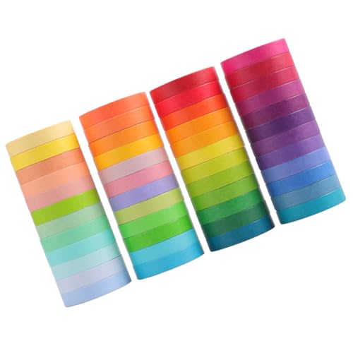 UTHCLO 48 Rollen Washi Tape Klebeband für Scrapbooking DIY Tagebuch Sticker Farben Regenbogen Haftstark Vielseitig Verwendbar für Geschenkverpackung und Dekoration UTHCLO 48 Rollen Washi Tape Klebeband für Scrapbooking DIY Tagebuch Sticker Farben Regenbogen Haftstark Vielseitig Verwendbar für Geschenkverpackung und Dekoration von UTHCLO