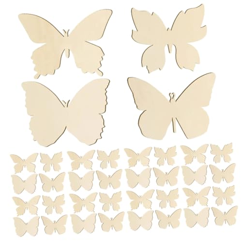 UTHCLO 48 Stück Teiliges Holz Schmetterling Bastelset Unfertige Holzscheiben in Designs Blanko DIY Holz Ausschnitte zum Bemalen Schnitzen und Dekorieren Kleine Holzplatten für Kreative UTHCLO 48 Stück Teiliges Holz Schmetterling Bastelset Unfertige Holzscheiben in Designs Blanko DIY Holz Ausschnitte zum Bemalen Schnitzen und Dekorieren Kleine Holzplatten für Kreative von UTHCLO