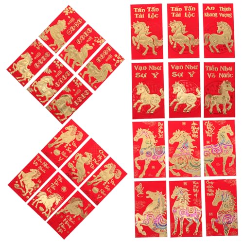 UTHCLO 48 Stück Teiliges Rote Umschläge Pferdejahr Vietnamesische Neujahrs Geldumschläge mit Tierkreiszeichen Festliche für Frühlingsfest Glattes Papier Luxuriöses Gefühl Lebendige Farben UTHCLO 48 Stück Teiliges Rote Umschläge Pferdejahr Vietnamesische Neujahrs Geldumschläge mit Tierkreiszeichen Festliche für Frühlingsfest Glattes Papier Luxuriöses Gefühl Lebendige Farben von UTHCLO
