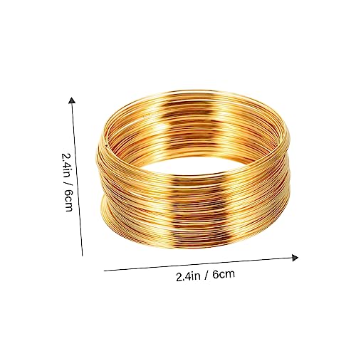 UTHCLO 4Rollen Stahldraht für Schmuckherstellung DIY Armband und Halskette Handgefertigtes Schmuckzubehör für Projekte pro Farbe von UTHCLO