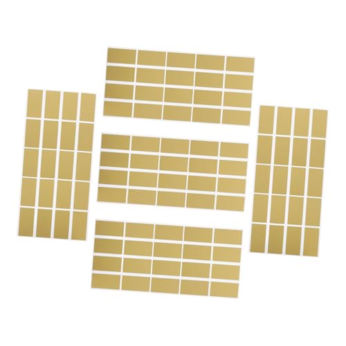 UTHCLO 5 Blätter Selbstklebende Rubbellose Aufkleber Rechteckige Scratch Off Sticker für DIY Geburtstag Karten Partyspiele Belohnungsprogramme Vielseitig Einsetzbar Stilvolles Design von UTHCLO