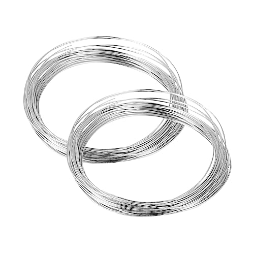 UTHCLO 5 Rollen Aluminiumdraht À Flexibler DIY Basteldraht Silber für Schmuckherstellung Bastelprojekte Kunsthandwerk und Bonsai Dekoration von UTHCLO