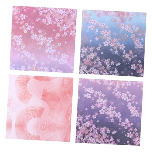 UTHCLO 5 Sätze Origami Papier Doppelseitig Bedruckt Farbiges Faltpapier Quadratisch für DIY Bastelprojekte Handarbeit Scrapbooking von UTHCLO