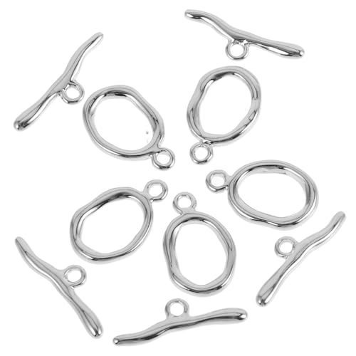 UTHCLO 5 Sätze Ot Verschlüsse Kupfer Vergoldet Schmuckverbinder Schmuck Verschluss DIY Kettenverbinder für Halsketten Armbänder Schmuckherstellung Zubehör Silberfarben UTHCLO 5 Sätze Ot Verschlüsse Kupfer Vergoldet Schmuckverbinder Schmuck Verschluss DIY Kettenverbinder für Halsketten Armbänder Schmuckherstellung Zubehör Silberfarben von UTHCLO