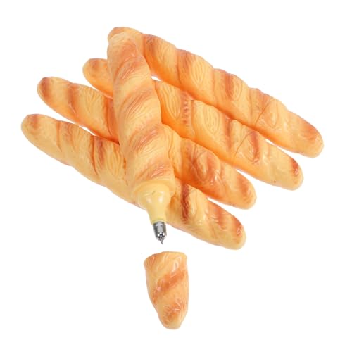 UTHCLO 5 Stück Kugelschreiber Brotform Schwarzschreibend Realistisches Baguette Design Lustiger Food Shaped Stift Für Büro Schule Reisefreundlich von UTHCLO