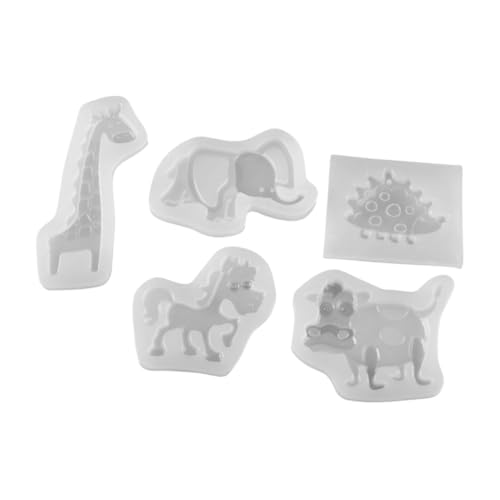 UTHCLO 5 Stück Silikonform Tierformen Giraffe Elefant Igel Pferd Kuh DIY Epoxidharz Gießform für Kreative Bastelarbeiten und Individuelle Schmuckherstellung UTHCLO 5 Stück Silikonform Tierformen Giraffe Elefant Igel Pferd Kuh DIY Epoxidharz Gießform für Kreative Bastelarbeiten und Individuelle Schmuckherstellung von UTHCLO