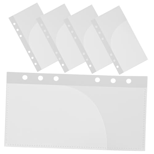 UTHCLO 5 Stück Teiliges Binder Pocket Budget Einlagen aus Transparentem Mattem PP Material Wiederverwendbare Abheftbare Organizer Taschen für Budgetbücher und Dokumente Multifunktional UTHCLO 5 Stück Teiliges Binder Pocket Budget Einlagen aus Transparentem Mattem PP Material Wiederverwendbare Abheftbare Organizer Taschen für Budgetbücher und Dokumente Multifunktional von UTHCLO