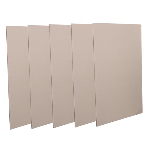 UTHCLO 5 Stück Teiliges DIY Graupappe Doppelseitig Strapazierfähiges Bastelmaterial für Kinderhandwerk Stabile Blanko Pappe für Modellbau und Verpackung von UTHCLO