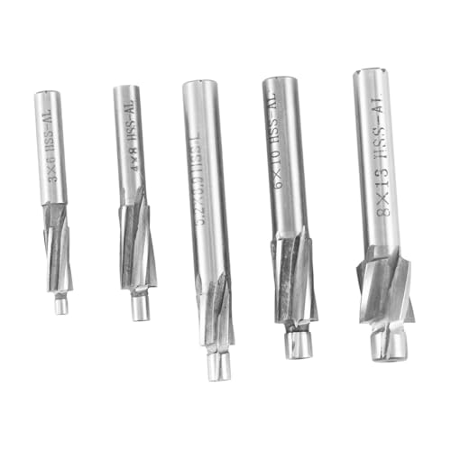 UTHCLO 5 Stück Teiliges Hartmetall Senkfräser mit Geradem Schaft Verschleißfest Präzise Bohrer für Stahl Edelstahl Aluminium Geeignet für Cnc Bearbeitung und Sechskantige UTHCLO 5 Stück Teiliges Hartmetall Senkfräser mit Geradem Schaft Verschleißfest Präzise Bohrer für Stahl Edelstahl Aluminium Geeignet für Cnc Bearbeitung und Sechskantige von UTHCLO