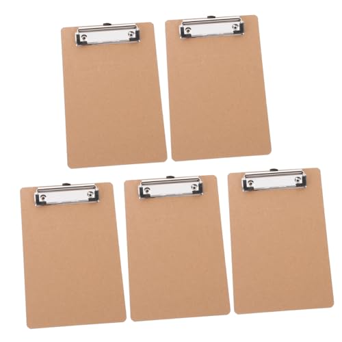 UTHCLO 5 Stück Teiliges Klemmbrett Schreibunterlage aus Holz und Vielseitiges Clipboard für Büro Schule und Zuhause Robust und Tragbar für Dokumente und Notizen UTHCLO 5 Stück Teiliges Klemmbrett Schreibunterlage aus Holz und Vielseitiges Clipboard für Büro Schule und Zuhause Robust und Tragbar für Dokumente und Notizen von UTHCLO