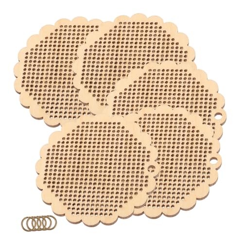 UTHCLO 5 Stück Teiliges Kreuzstich Holzchips Runde DIY Holzornamente Handgemachte Holzplatten Vielseitige Bastelanhänger für Schmuck Buchzeichen Bekleidung Dekoration UTHCLO 5 Stück Teiliges Kreuzstich Holzchips Runde DIY Holzornamente Handgemachte Holzplatten Vielseitige Bastelanhänger für Schmuck Buchzeichen Bekleidung Dekoration von UTHCLO