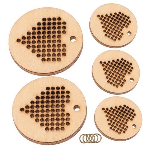 UTHCLO 5 Stück Teiliges Kreuzstich Rund DIY Schmuckanhänger Bastelset Holzstücke für Individuelle Anhänger und Buchzeichen Handgefertigt Kreativ Gestalten UTHCLO 5 Stück Teiliges Kreuzstich Rund DIY Schmuckanhänger Bastelset Holzstücke für Individuelle Anhänger und Buchzeichen Handgefertigt Kreativ Gestalten von UTHCLO