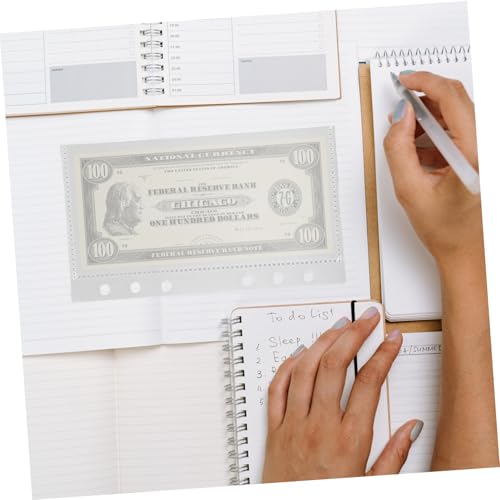 UTHCLO 5 Stück Teiliges PP Taschen Divider für Budget Planer Wiederverwendbare Binder Einlagen Transparente Langlebige Budget Umschläge für Schnellhefter Zubehör von UTHCLO