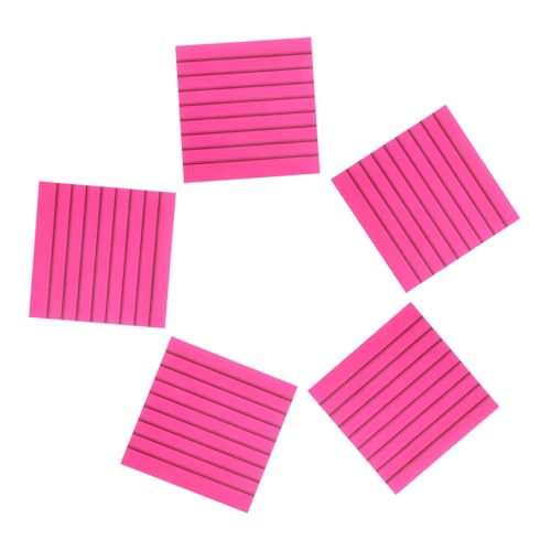 UTHCLO 5 Stück Transparente Kariert und Liniert Notizblöcke Selbstklebende Memo sticker Multifunktional Stark Haftend für Büro und Haushalt Täglicher Gebrauch Praktische Schreibblöcke von UTHCLO
