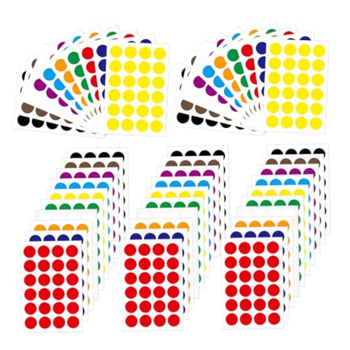UTHCLO 50 Blatt Punkt Aufkleber Selbstklebende Klassifizierungs Etiketten Farben Je Markierungspunkte zum Beschriften für Büro Schule Kalender UTHCLO 50 Blatt Punkt Aufkleber Selbstklebende Klassifizierungs Etiketten Farben Je Markierungspunkte zum Beschriften für Büro Schule Kalender von UTHCLO